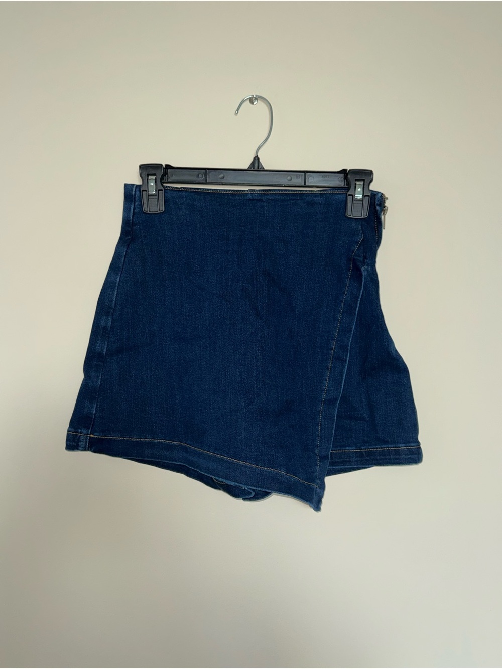Pink Lily Dark Blue Denim Skort